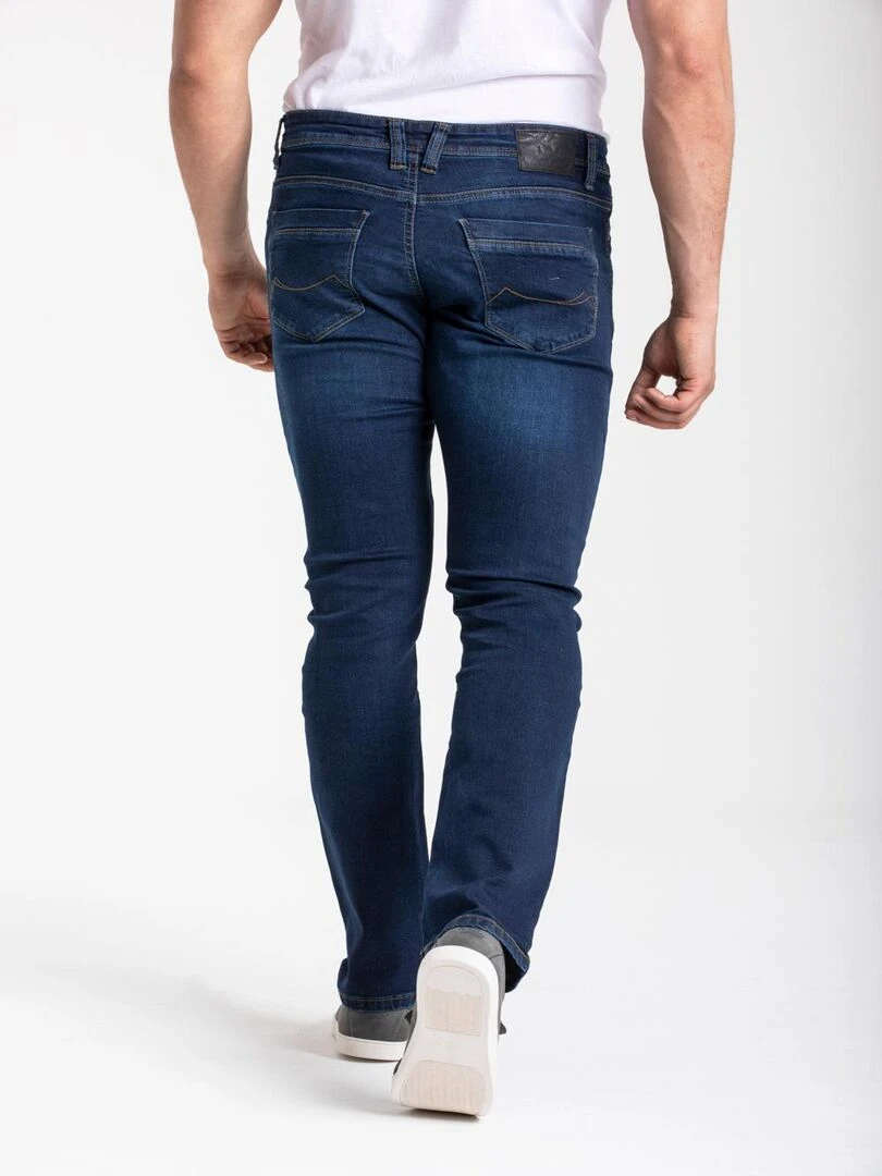 Jeans RL80 stretch Fibreflex® coupe droite ajustée brossé SANCHOS 'Rica Lewis'   Bleu