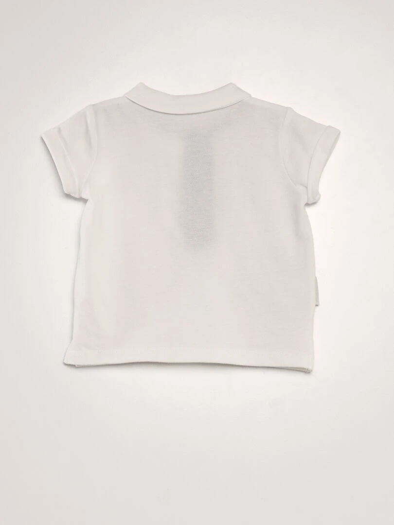Ensemble polo + short   Blanc