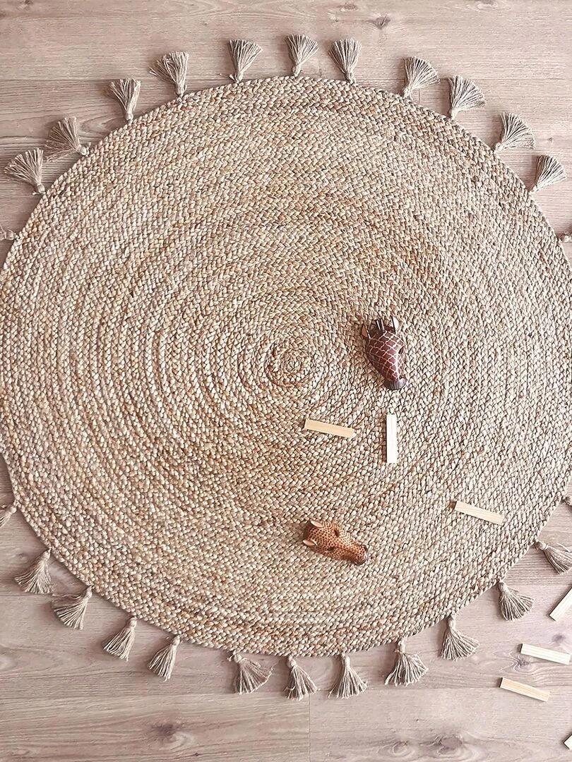 Tapis Rond En Jute Else (140 Cm) Beige