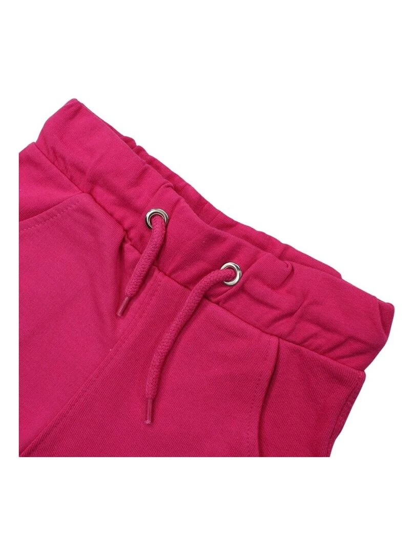 Lee Cooper   Short fille imprimé logo en coton   Rose fushia