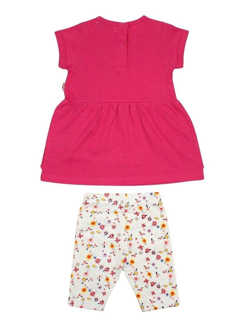 Lee Cooper Ensemble Tunique legging bébé fille Imprimé Lee Cooper Rose fushia