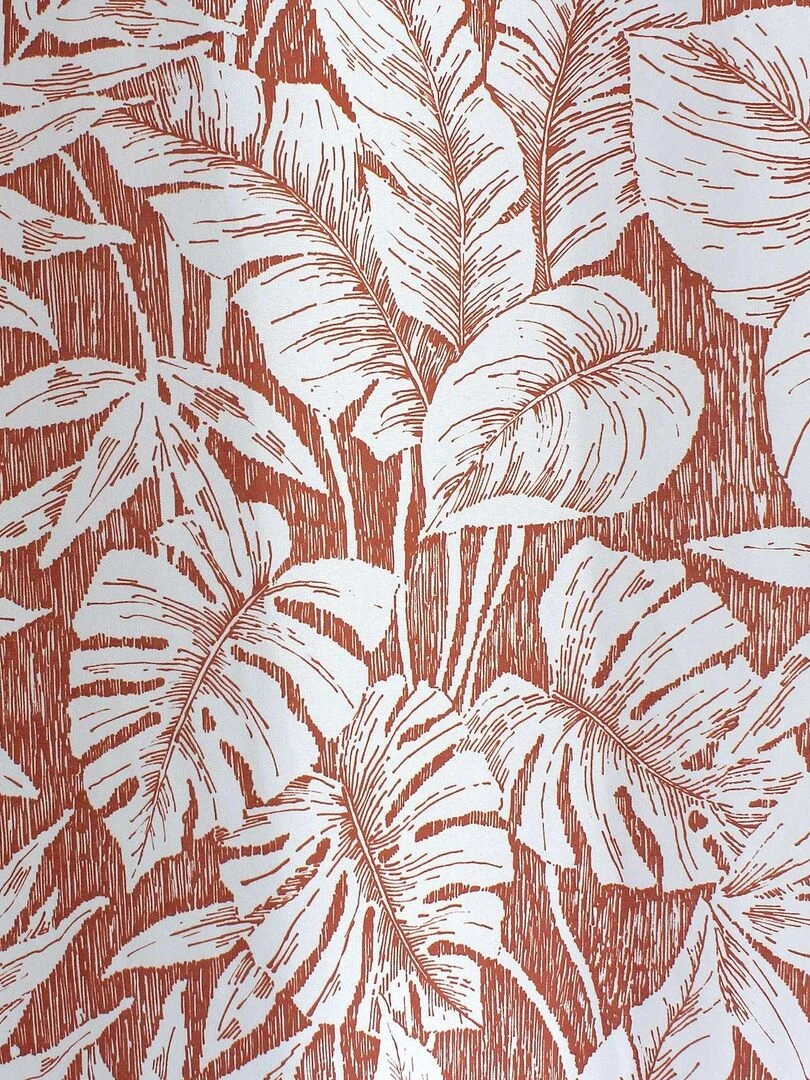 Rideau tamisant au style exotique   Rouge brique