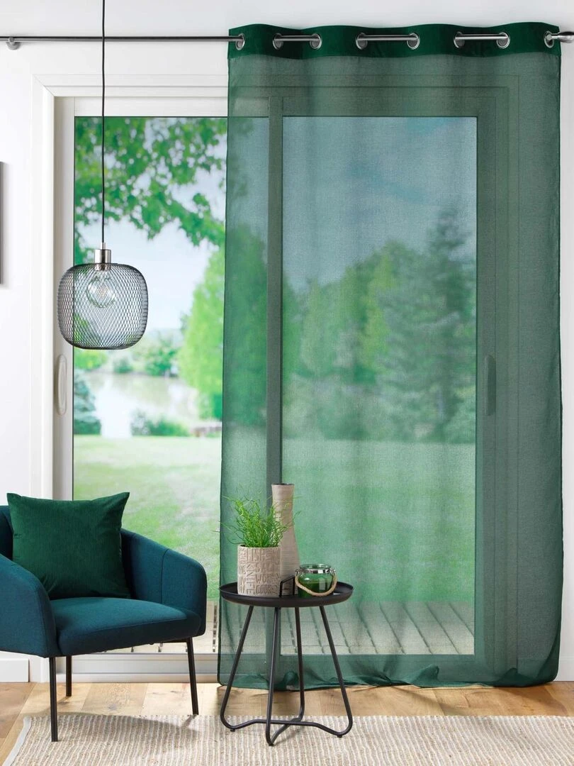 Coussin déhoussable en velours côtelé   Vert foncé