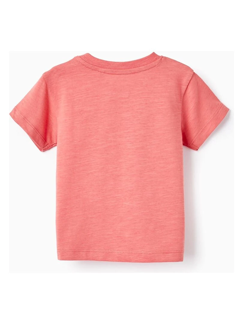 T shirt en Coton pour Bébé Garçon 'Cuba' manches courtes CUBA Rose