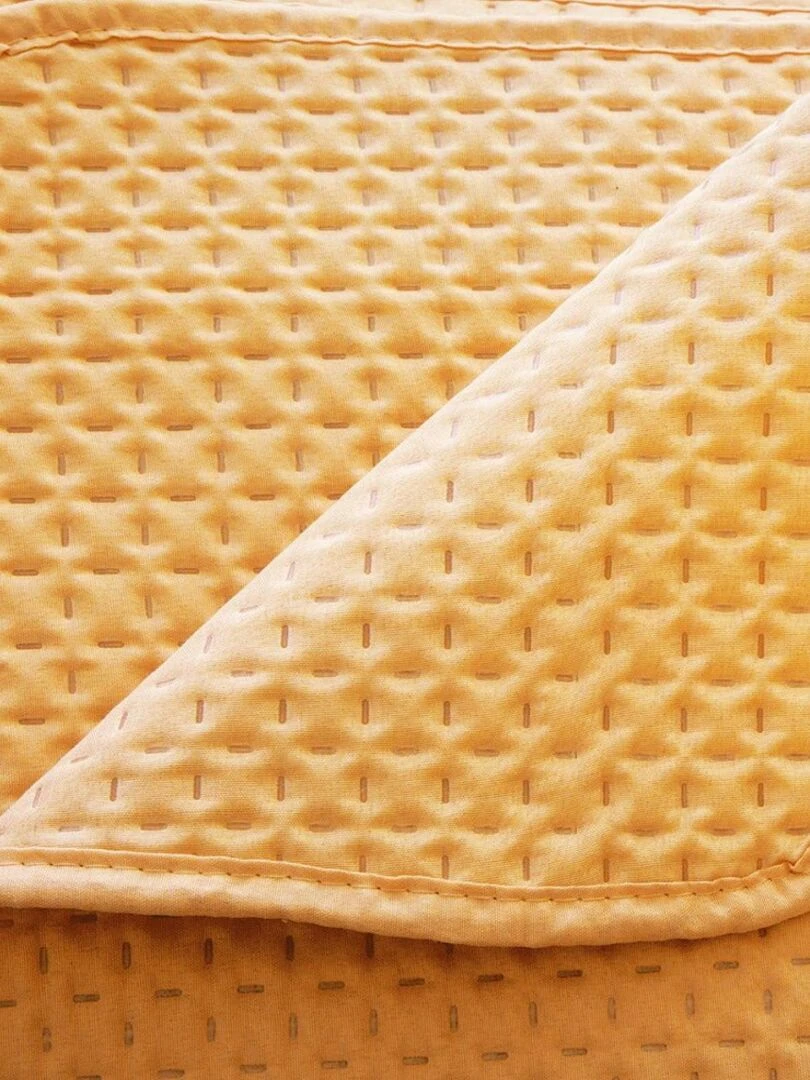 Dessus de lit 240x260 Dolce ocre + 2 taies Jaune