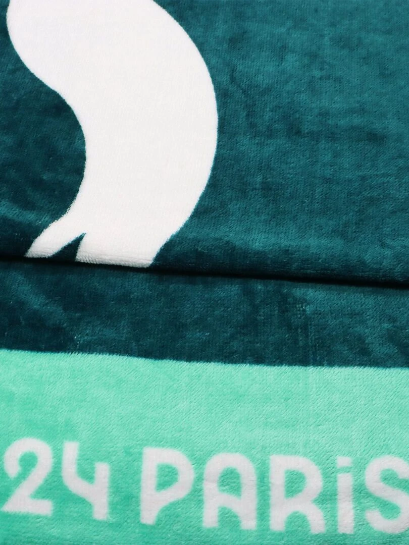 Drap de plage imprimé 100% coton  PARIS 2024 JEUX OLYMPIQUES JEUX   Bleu