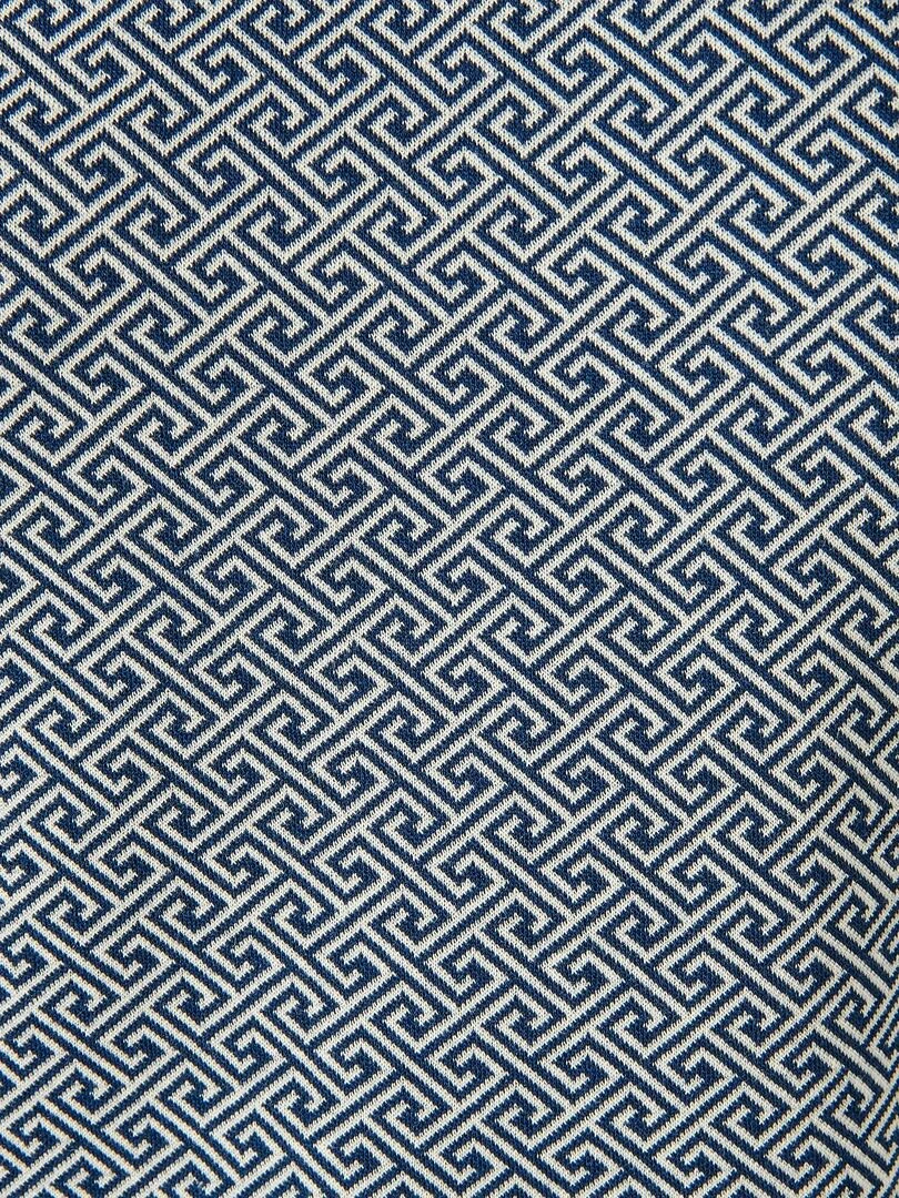 Tee shirt maille jacquard manches 3/4   Damart   Bleu marine