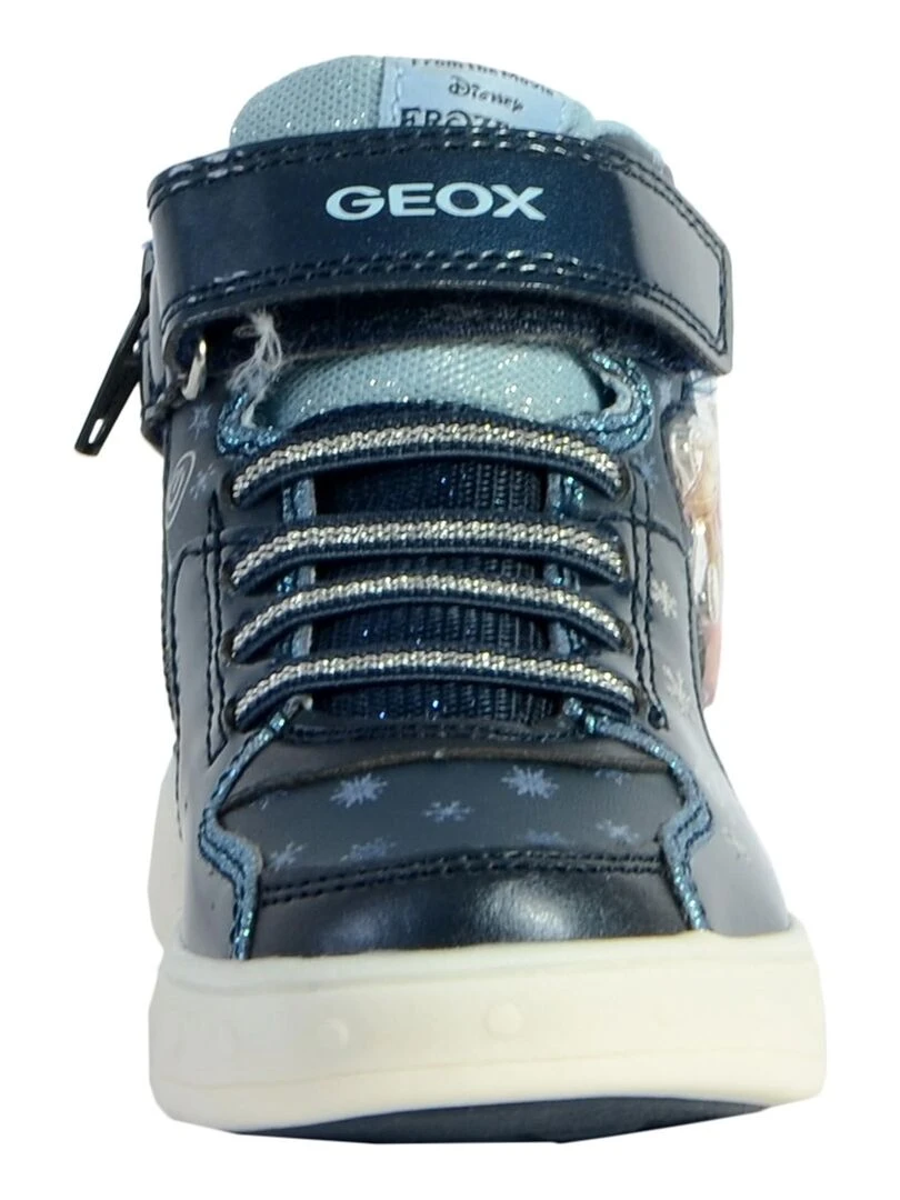 ____Basket Montante Geox EnfantFille J Skylin G. B   PRN GBK+GBK PA   Bleu