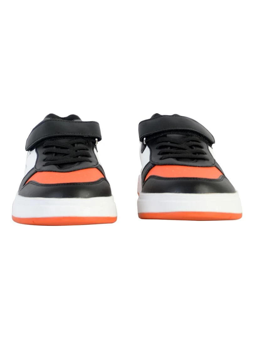 Basket Cuir Calvin Klein Jeans Juniors Low Cut Lace up 2022   Orange