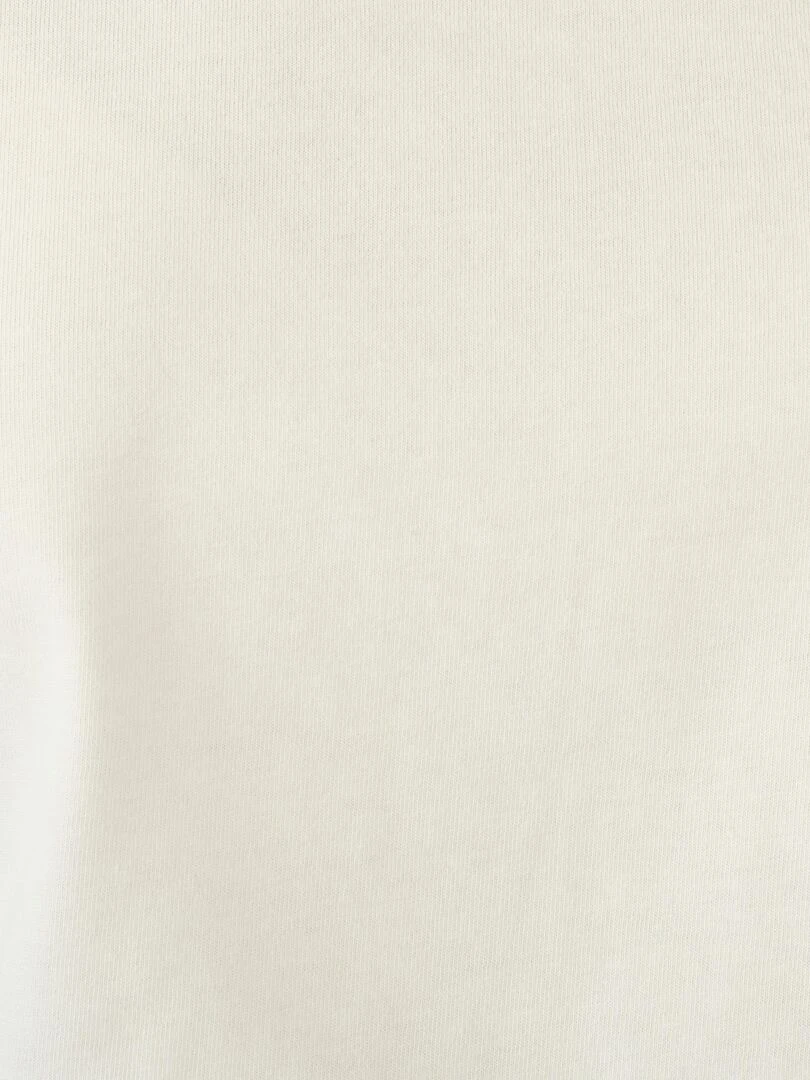 Tee shirt brodé pur coton   Damart   Blanc cassé