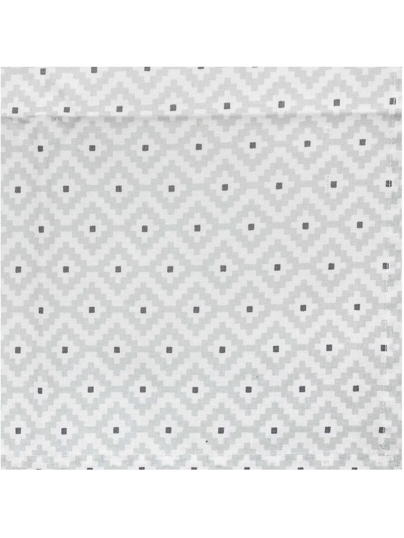 Lot de 4 serviettes de table aux motifs géométriques   Gris clair
