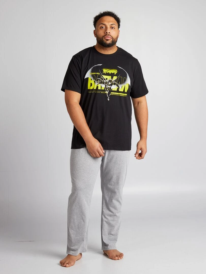 Ensemble de pyjama 'Batman' 2 pièces Noir