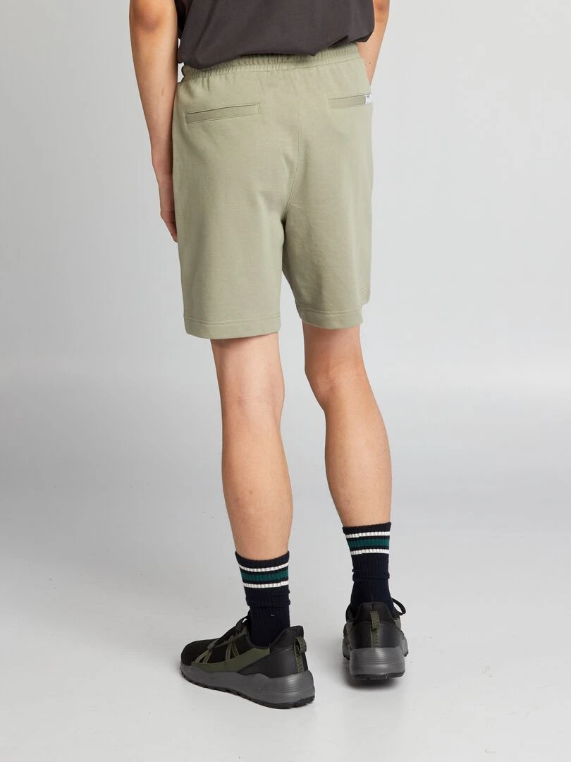 Short en molleton avec poches zippées   Vert