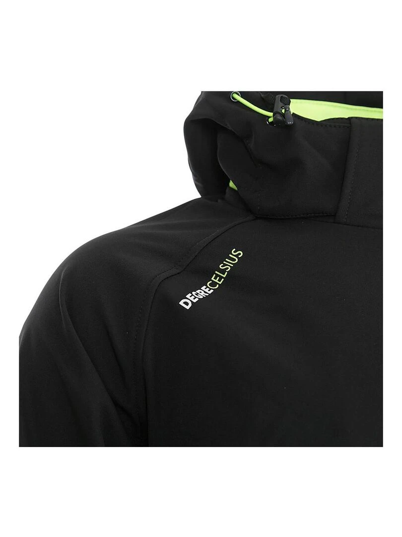 Blouson softshell homme CIMALON   DEGRE CELSIUS   Noir Jaune