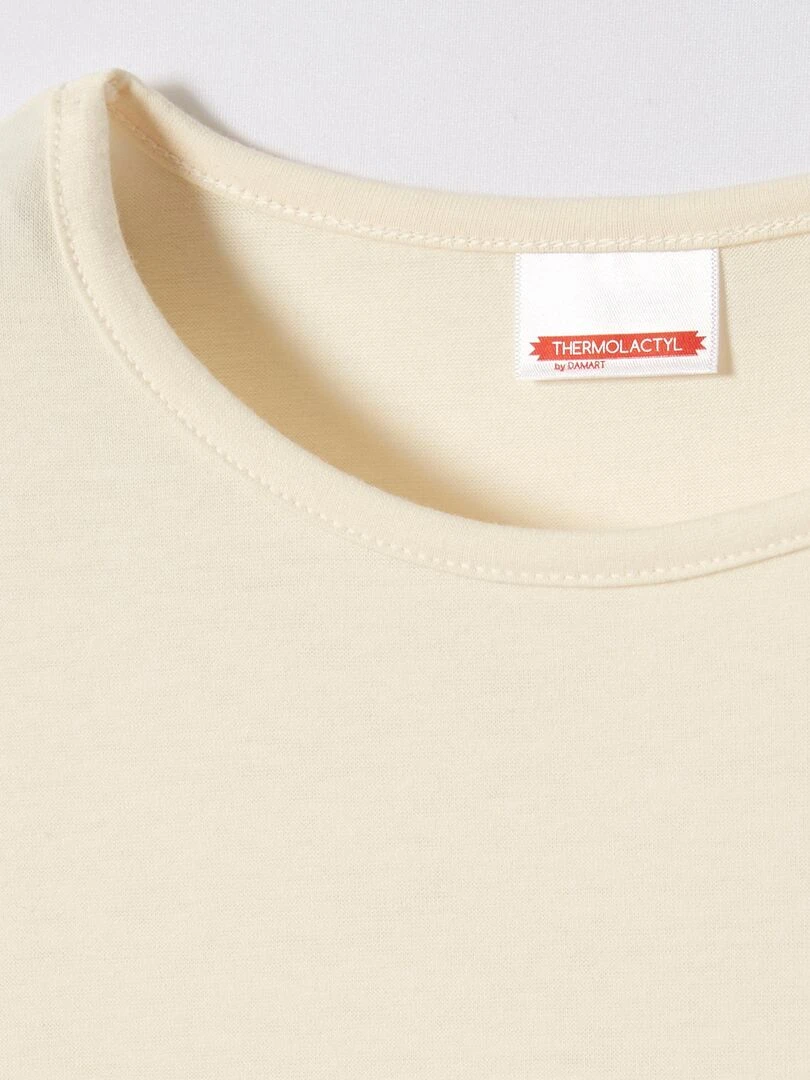 T shirt manches courtes microfibre Thermolactyl Sensitive Damart Blanc