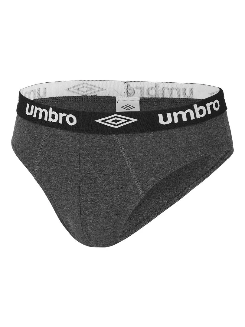 Lot de 5 Slips coton homme Umbro   Noir Gris