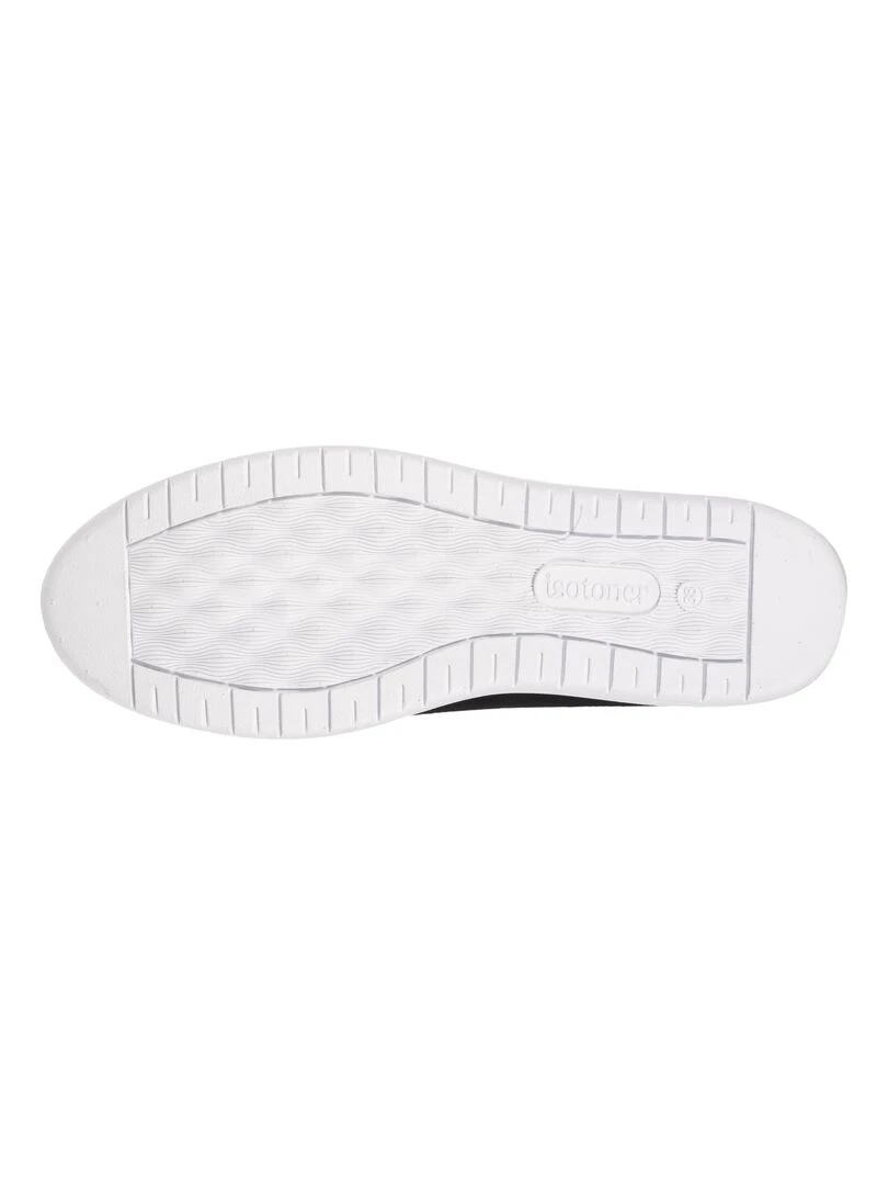 Baskets Confort Femme Effet Nubuck Noir   Noir