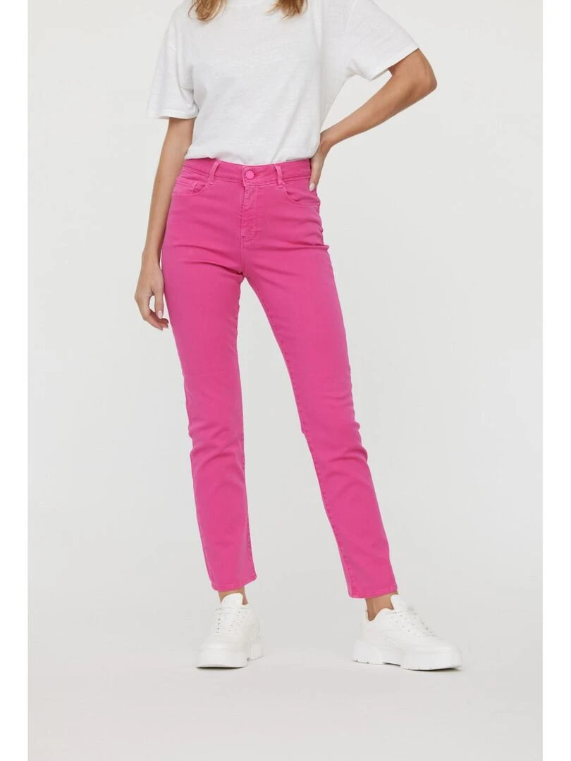 Lee Cooper Pantalon coton straight LC161 Rose fushia