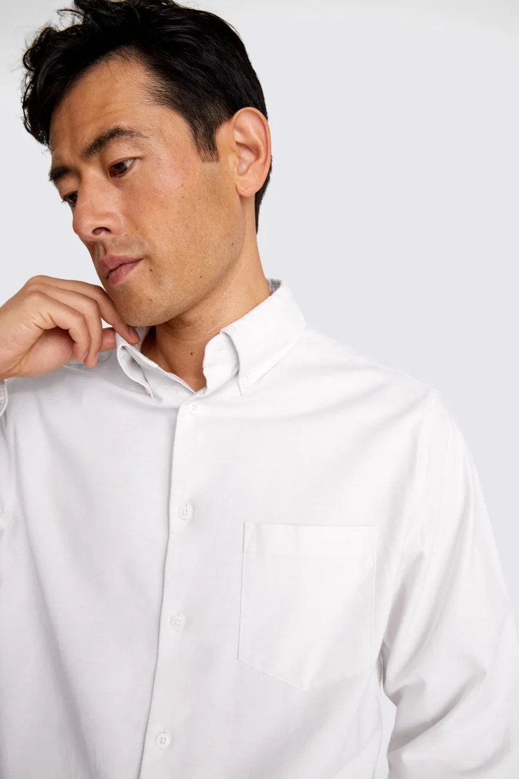 Charcoal Washed Oxford Shirt   Buy Online at Moss