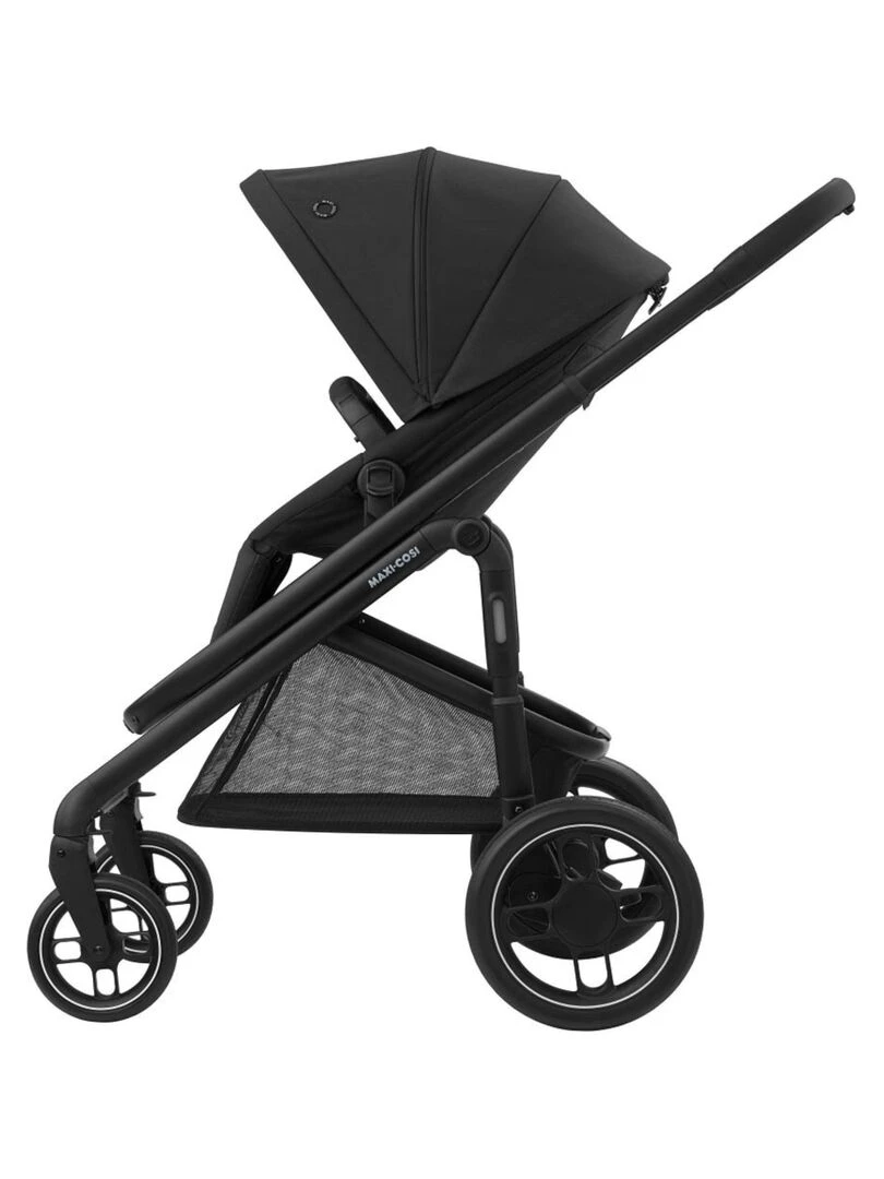 MAXI COSI poussette Duo combinée Plaza Plus 0 à 4 ans (22kg) Nacelle incluse Essential Black Noir