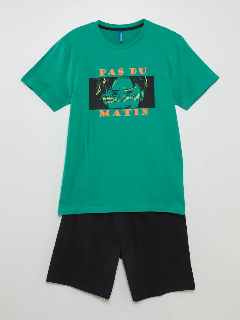Tee shirt imprimé rayé   Bleu rayé