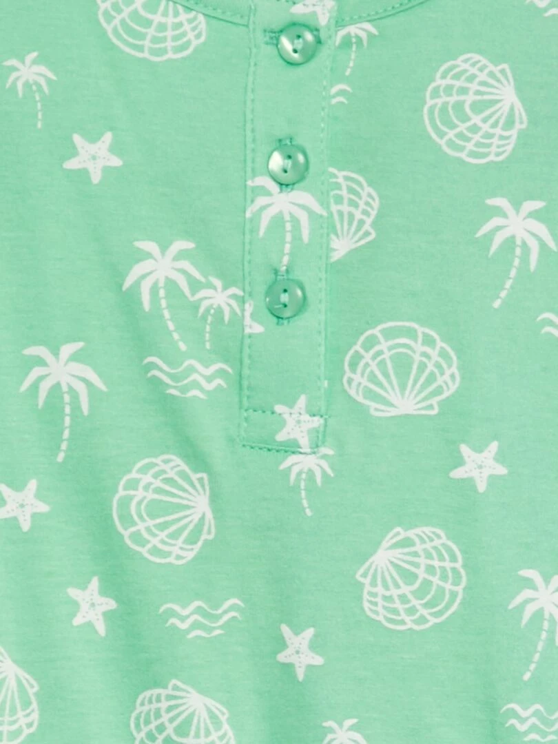 Combishort imprimée   Vert