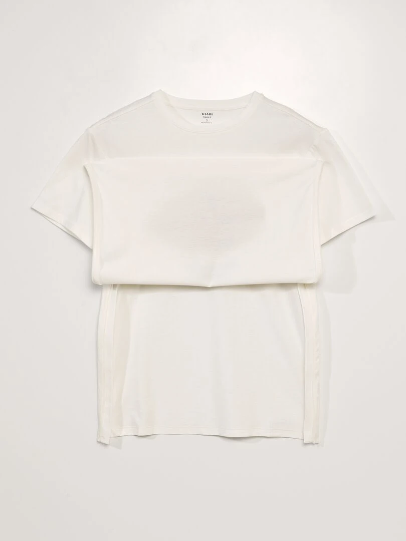 T shit en jersey   So Easy   Blanc