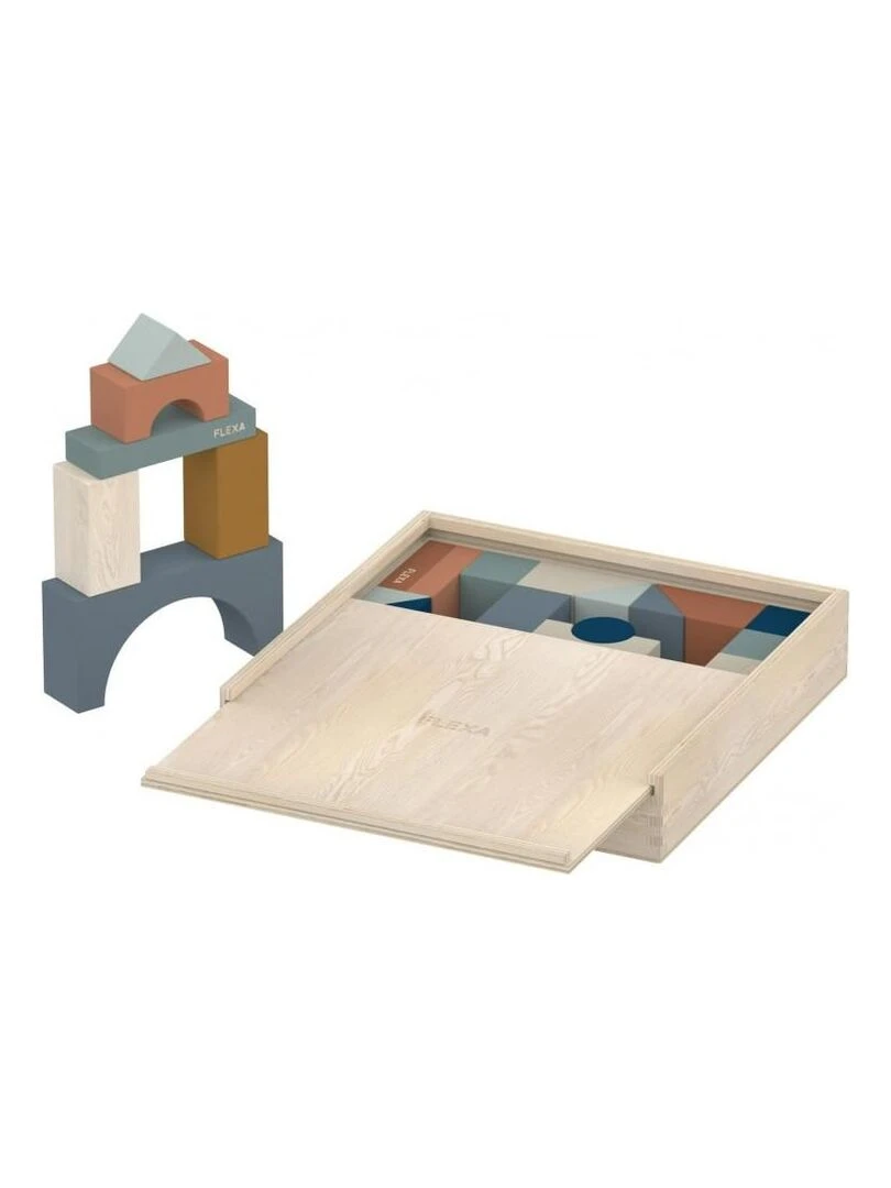 Cubes en bois Flexa Multicolore