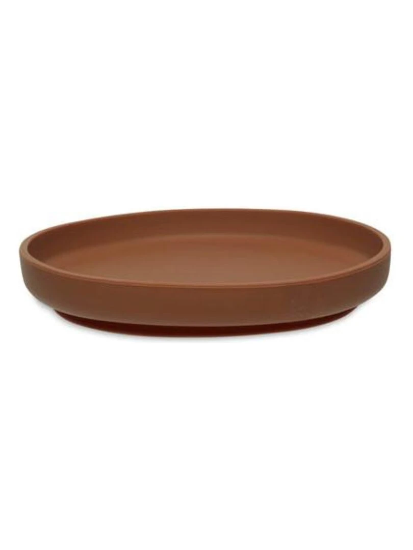 Assiette Silicone Caramel Jollein Marron