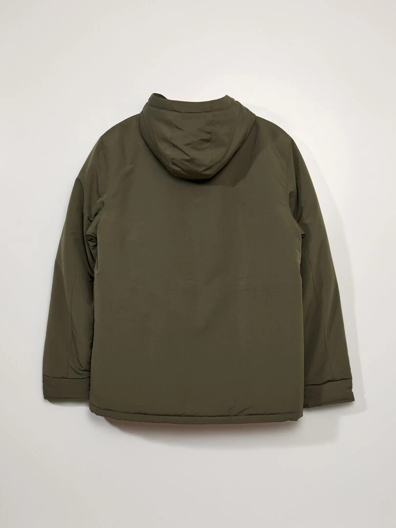 Parka chaude à capuche Kaki