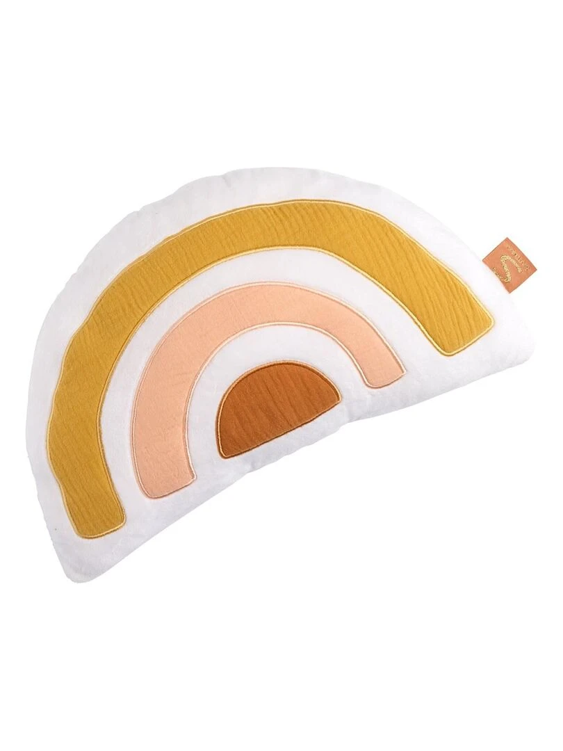 Coussin arc en ciel 35x20cm en coton blanc SAUTHON Blanc