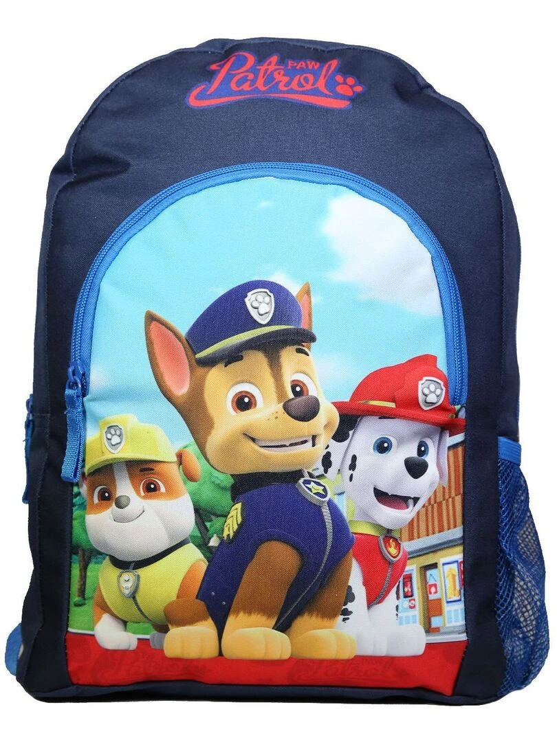Sac à dos 37 cm avec poche Pat'Patrouille Bleu Bagtrotter Bleu