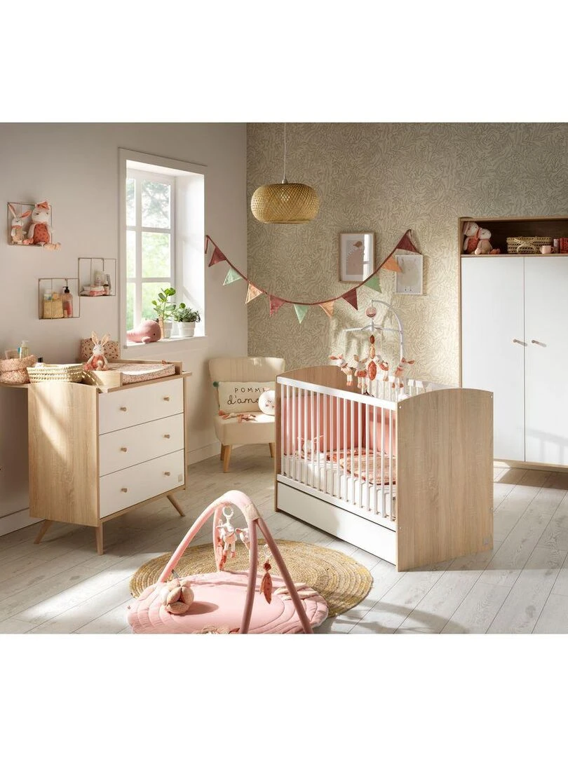 Lit bébé ACCESS   SAUTHON   Blanc Marron