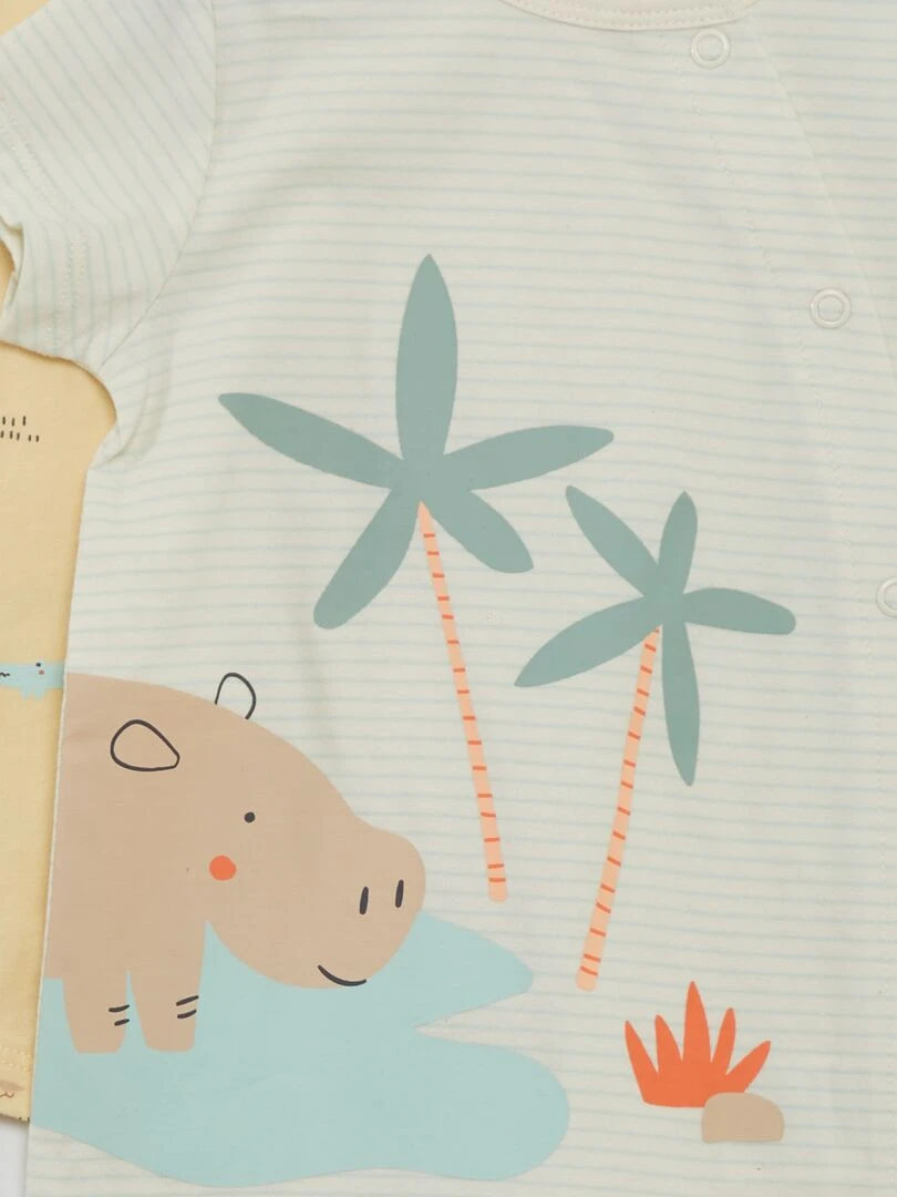 Lot de pyjama dors bien   2 pièces   Jaune