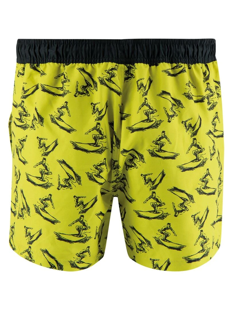 Bermuda de bain homme Waves   Jaune