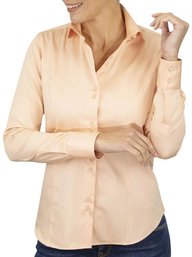 Chemise femme unie CASSY Orange