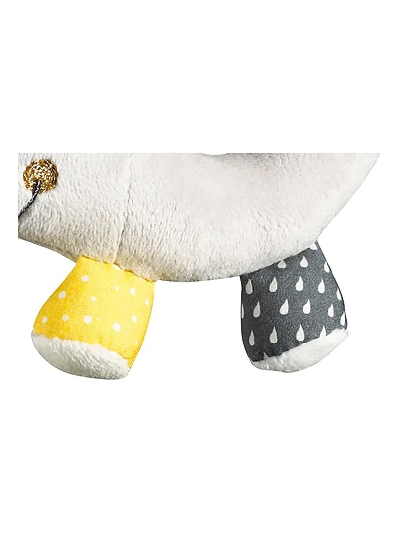 Hochet Eléphant en velours gris SAUTHON Gris