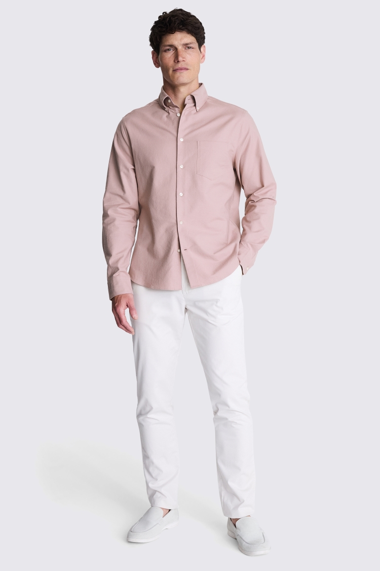 Off White Fine Twill Shirt   Buy Online at Moss