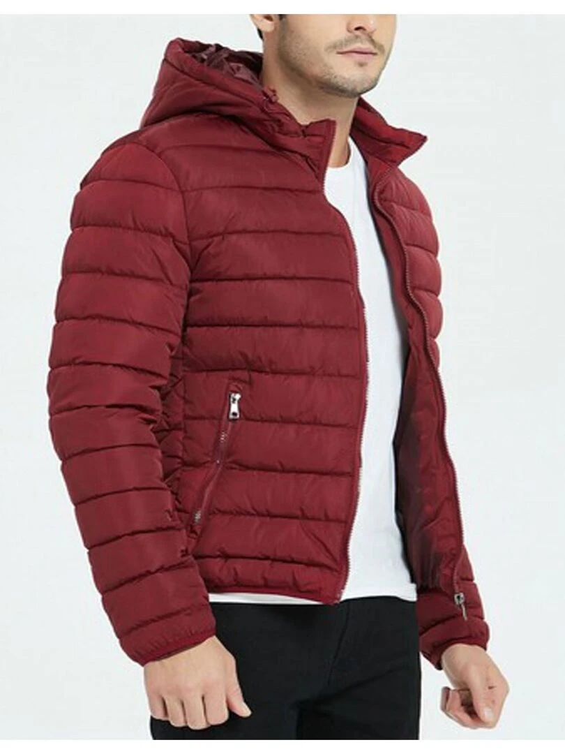 doudoune a capuche Kebello Bordeaux