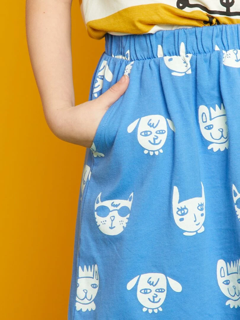 Jupe patineuse X Little Bad Wolf   Bleu