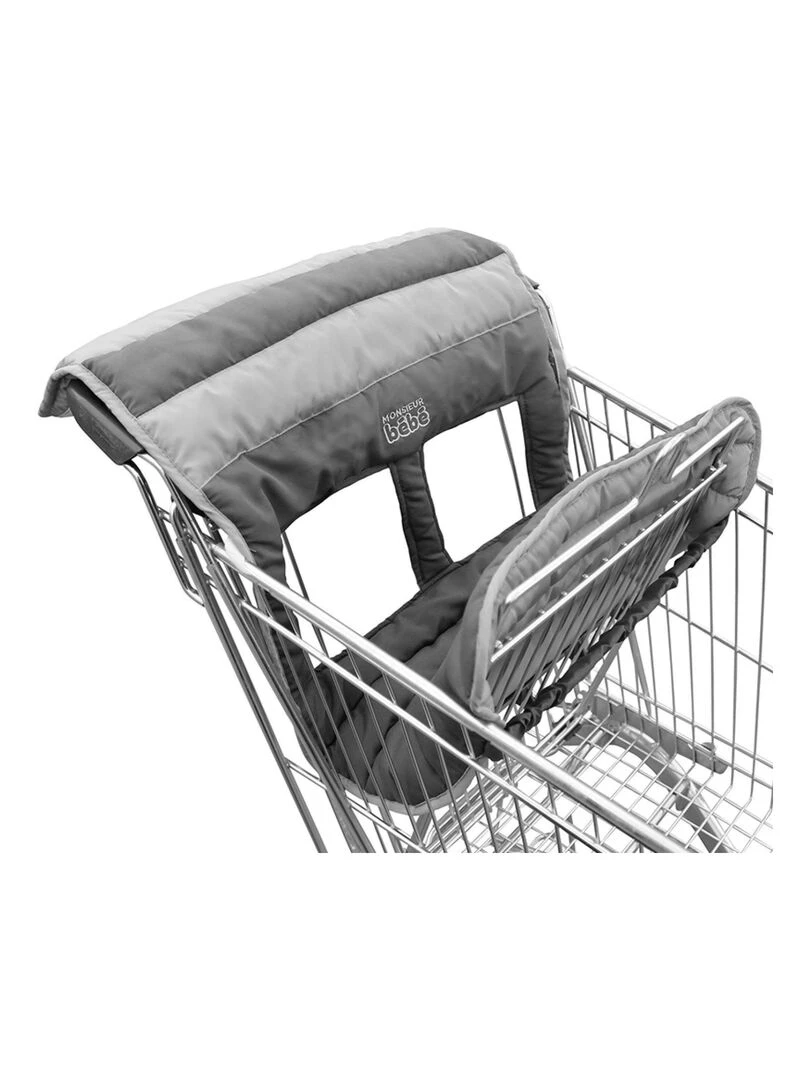 Lot de 5 protèges chariots pour enfant Monsieur Bébé Gris