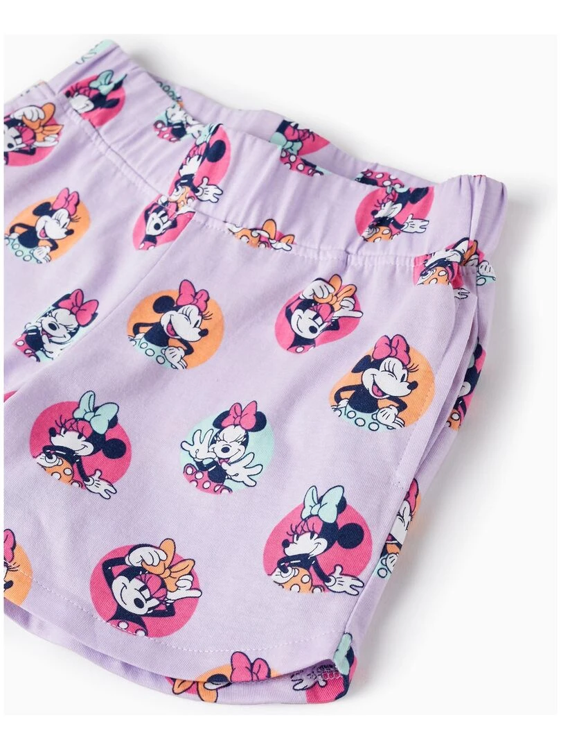 Haut + Short en Coton pour Fille 'Minnie'  LICENSE   Blanc