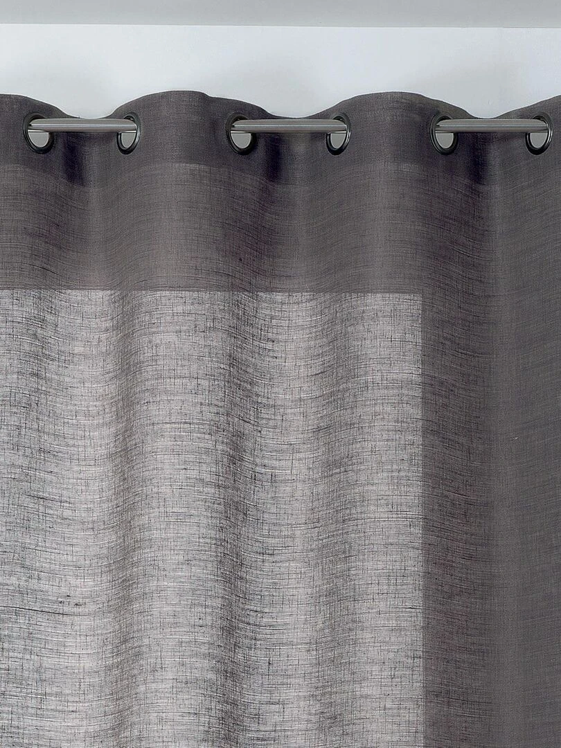 Voilage Aérien en toile de jute Gris clair