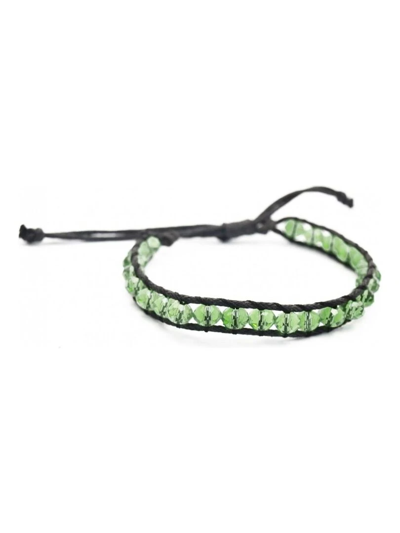 Bracelet perles de cristal Bijoucolor Vert