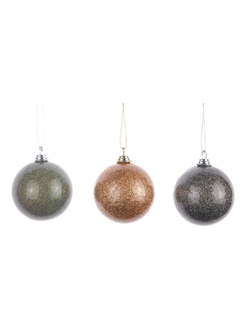 3 boules de noel palace Gris