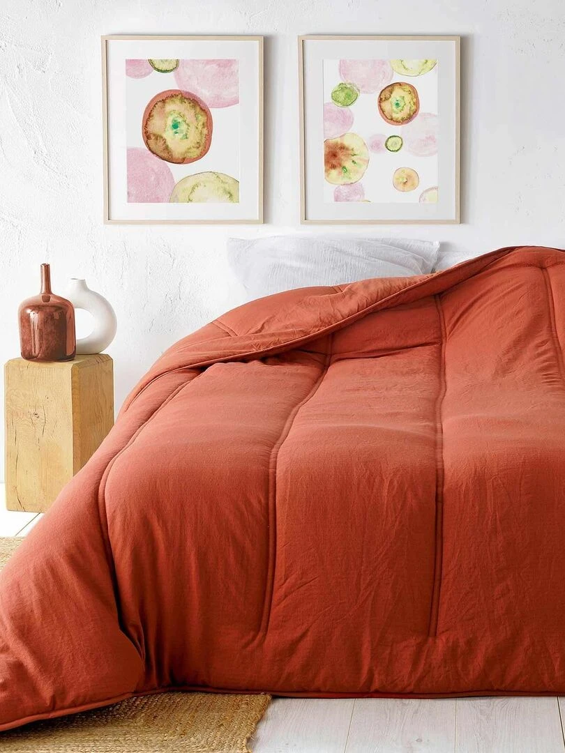 Jeté de lit uni Orange