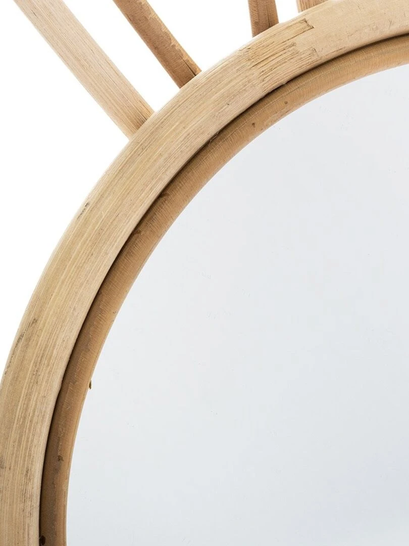Miroir bambou Lapin D20 Beige