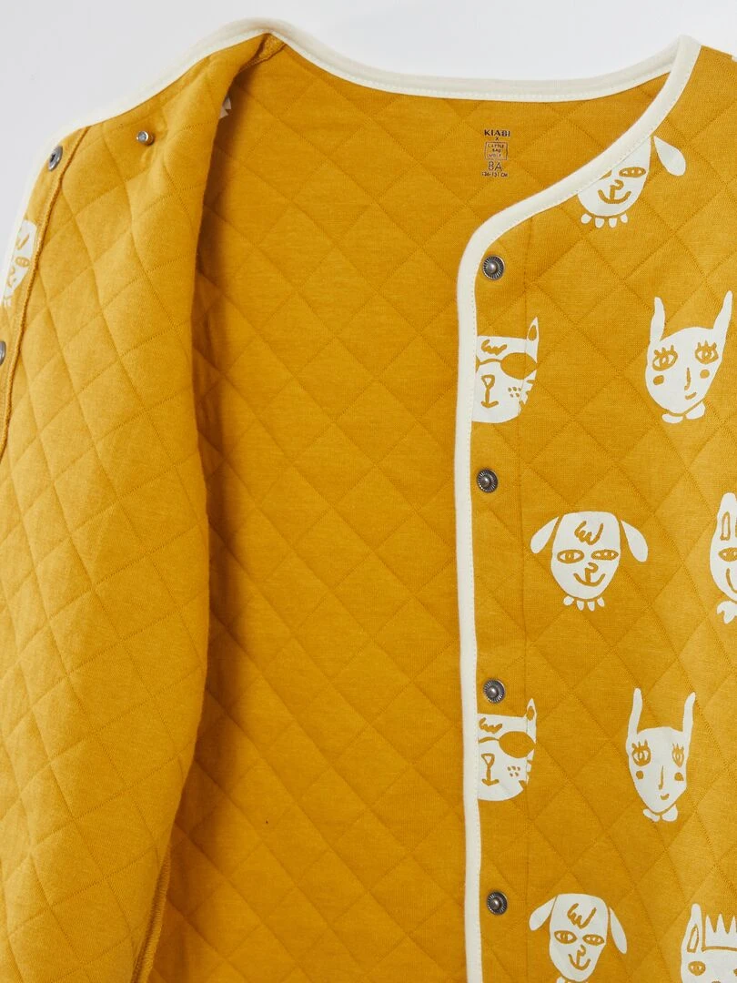 Veste en molleton matelassé X Little Bad Wolf   Jaune