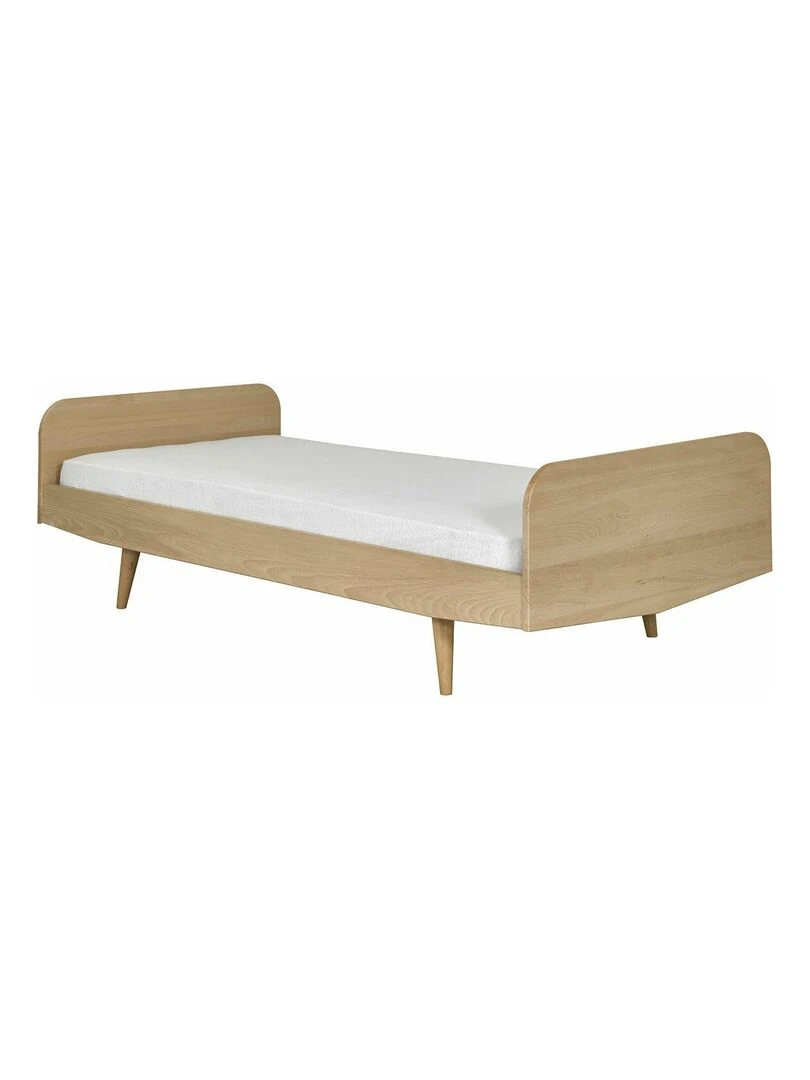 Pack lit avec matelas Bizo AKITEN RETAIL Marron