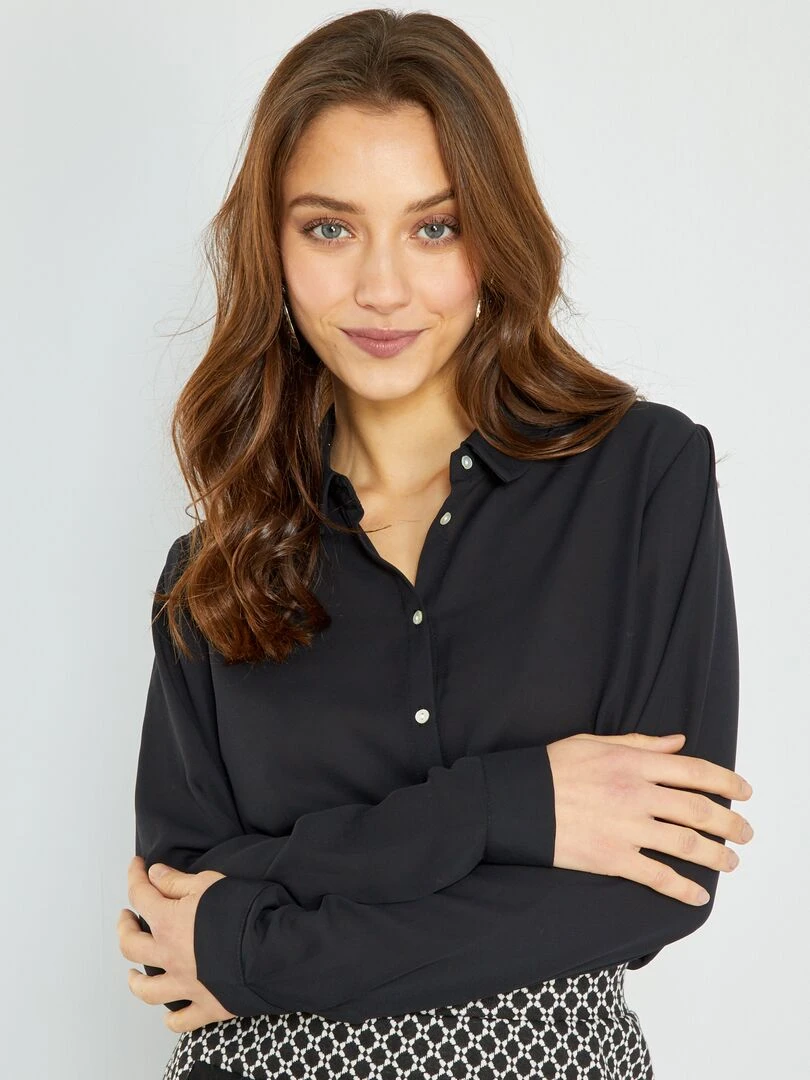 Chemise fluide noir